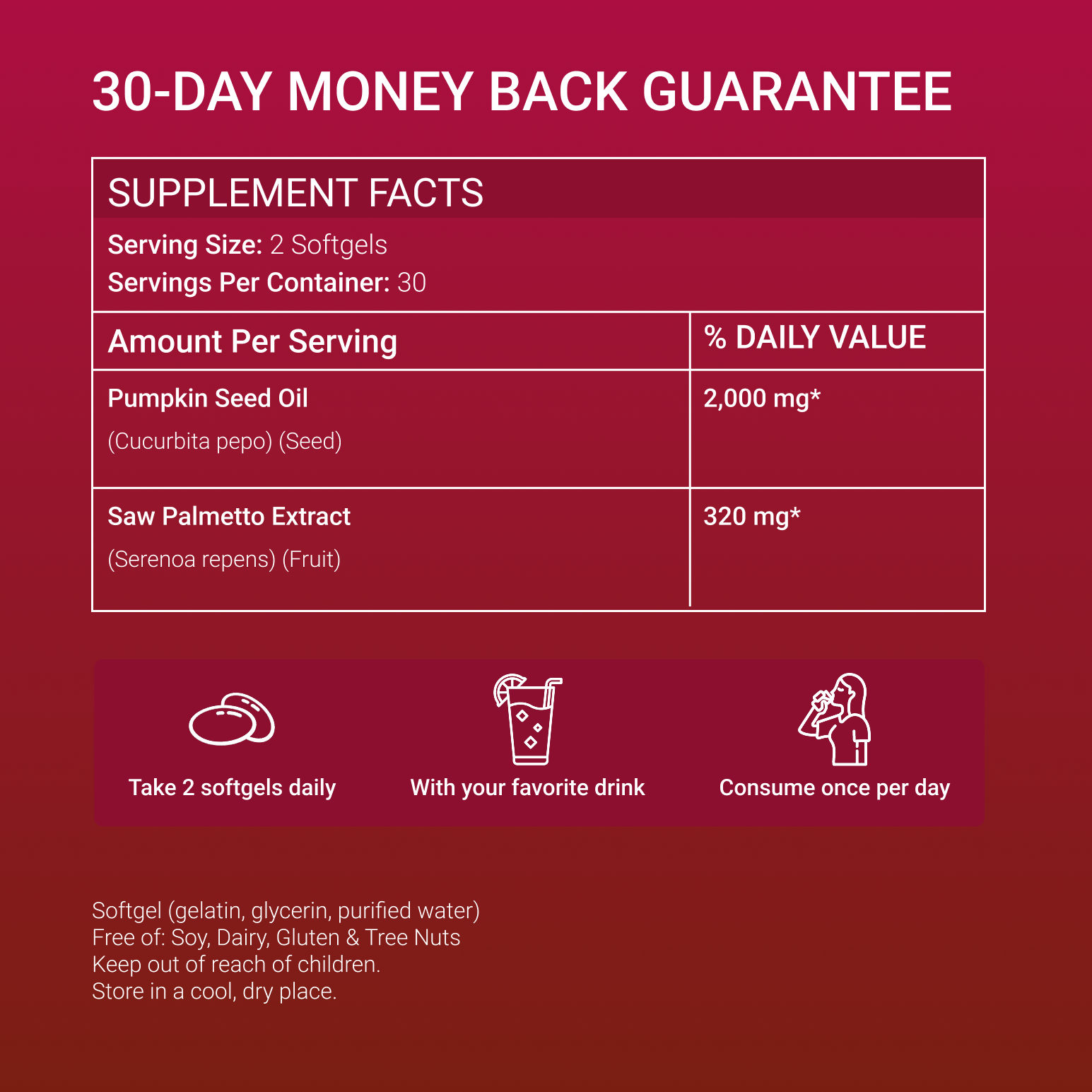 AUVRA®  Pumpkin Seed Oil Softgels